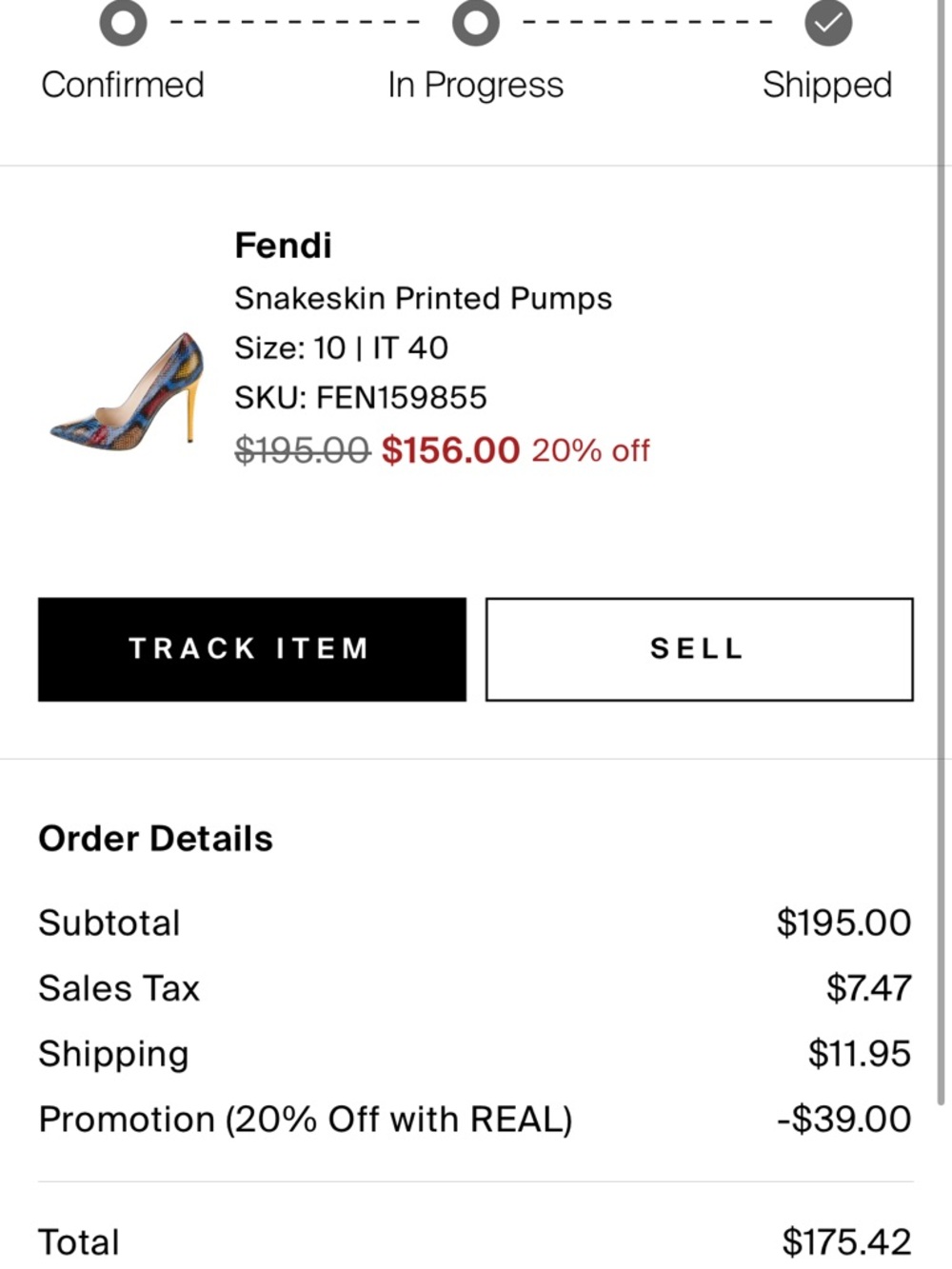 FENDI multicolor python leather pump - Picture 10 of 10